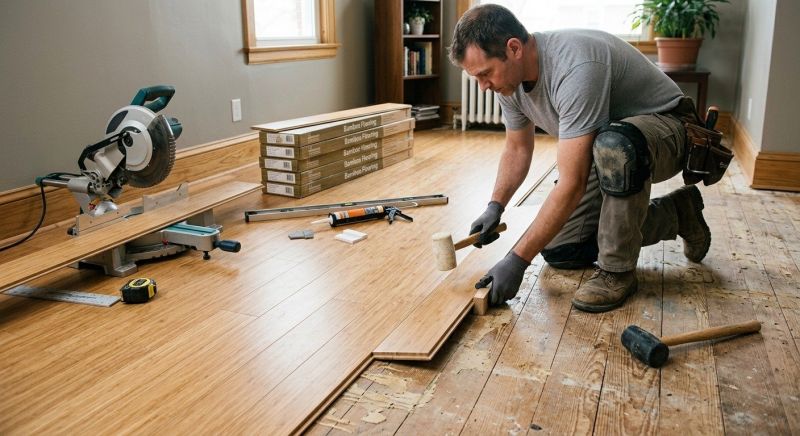 Bamboo Flooring Installation in Salisbury, NC