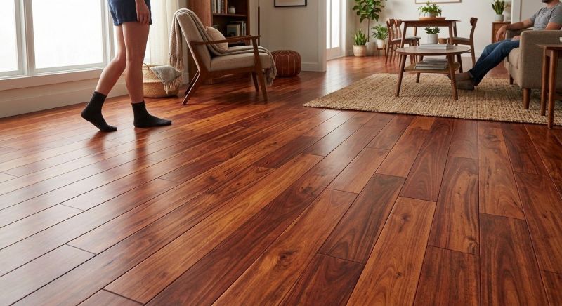 Cherry Floor Installation in Davidson, NC