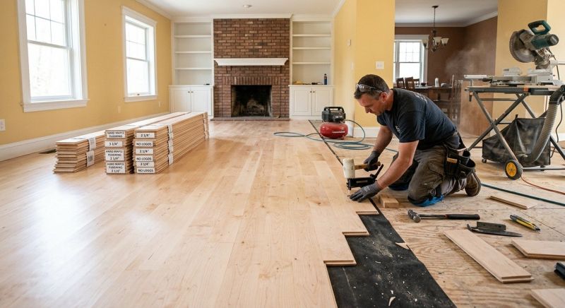 Maple Flooring Installation in Advance, NC