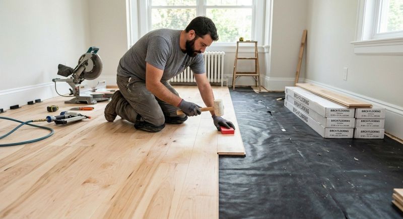Maple Flooring Installation in Advance, NC