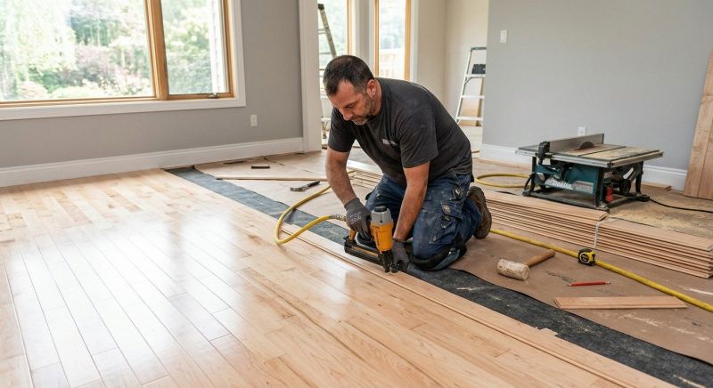 Maple Flooring Installation in Denton, NC