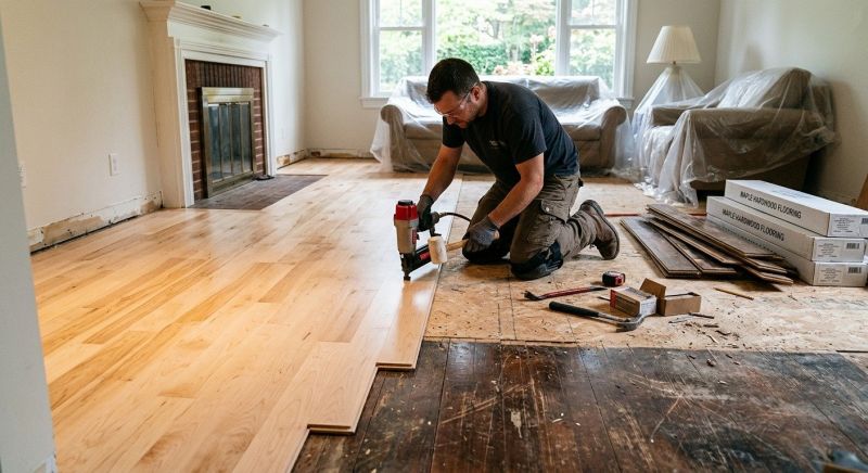 Maple Flooring Installation in Salisbury, NC