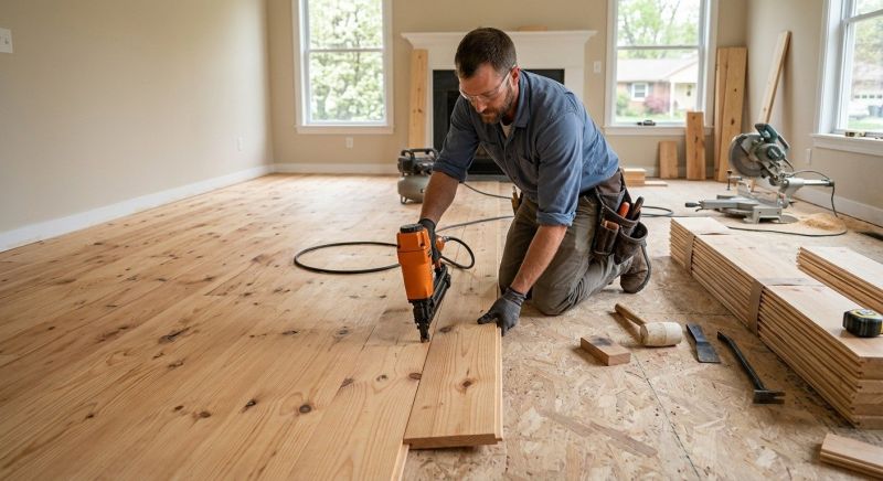 Maple Flooring Installation in Rowan County, NC
