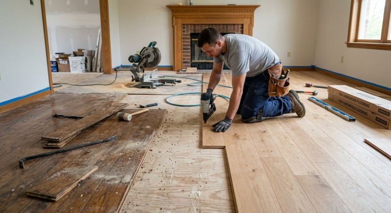 Oak Floor Installation in Denton, NC