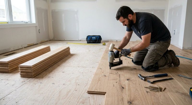 Oak Floor Installation in Kannapolis, NC