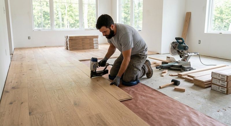 Oak Floor Installation in Kannapolis, NC