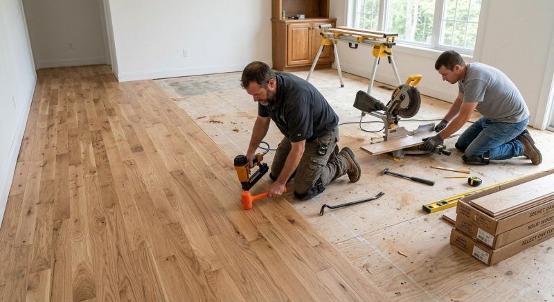 Oak Floor Installation in Lexington, NC