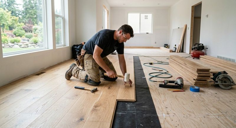 Oak Floor Installation in Salisbury, NC