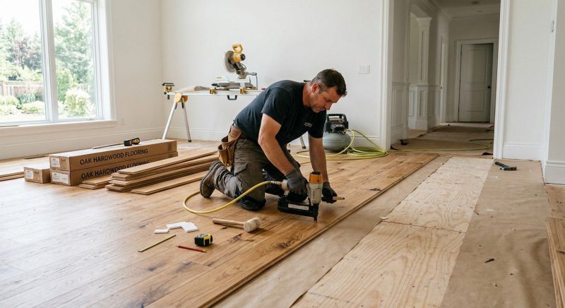 Oak Floor Installation in Salisbury, NC