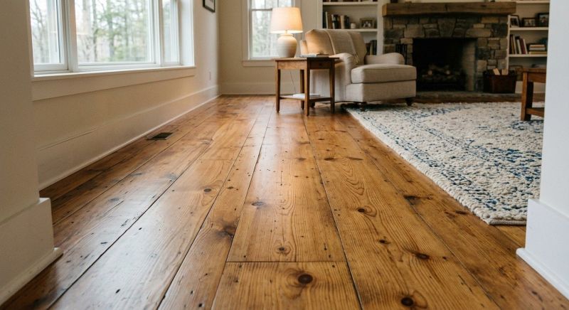 Pine Floor Installation in Salisbury, NC