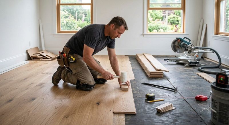 Plank Floor Installation in Salisbury, NC