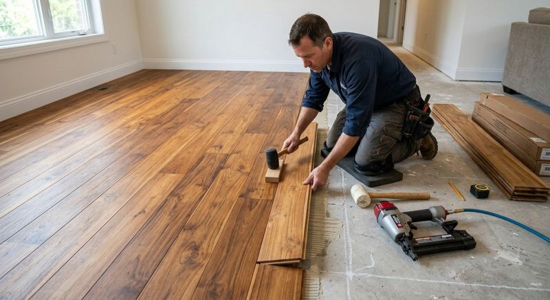 Teak Flooring Installation in Salisbury, NC