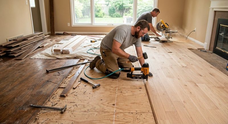 Wood Floor Replacement in Davidson, NC