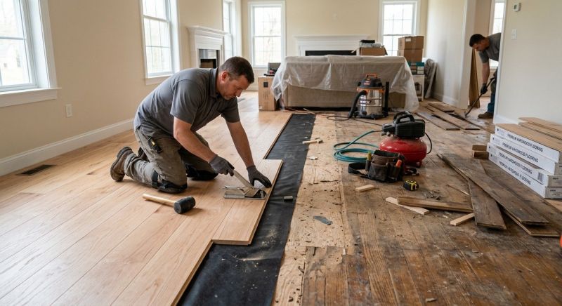 Wood Floor Replacement in Denton, NC