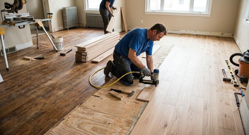 Wood Floor Replacement in Mooresville, NC