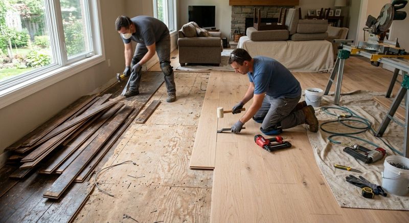 Wood Floor Replacement in Rowan County, NC